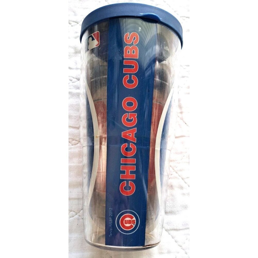 Tervis 24 Ounce Tumbler With Lid Chicago Cubs MLB Hot or Cold Beverages